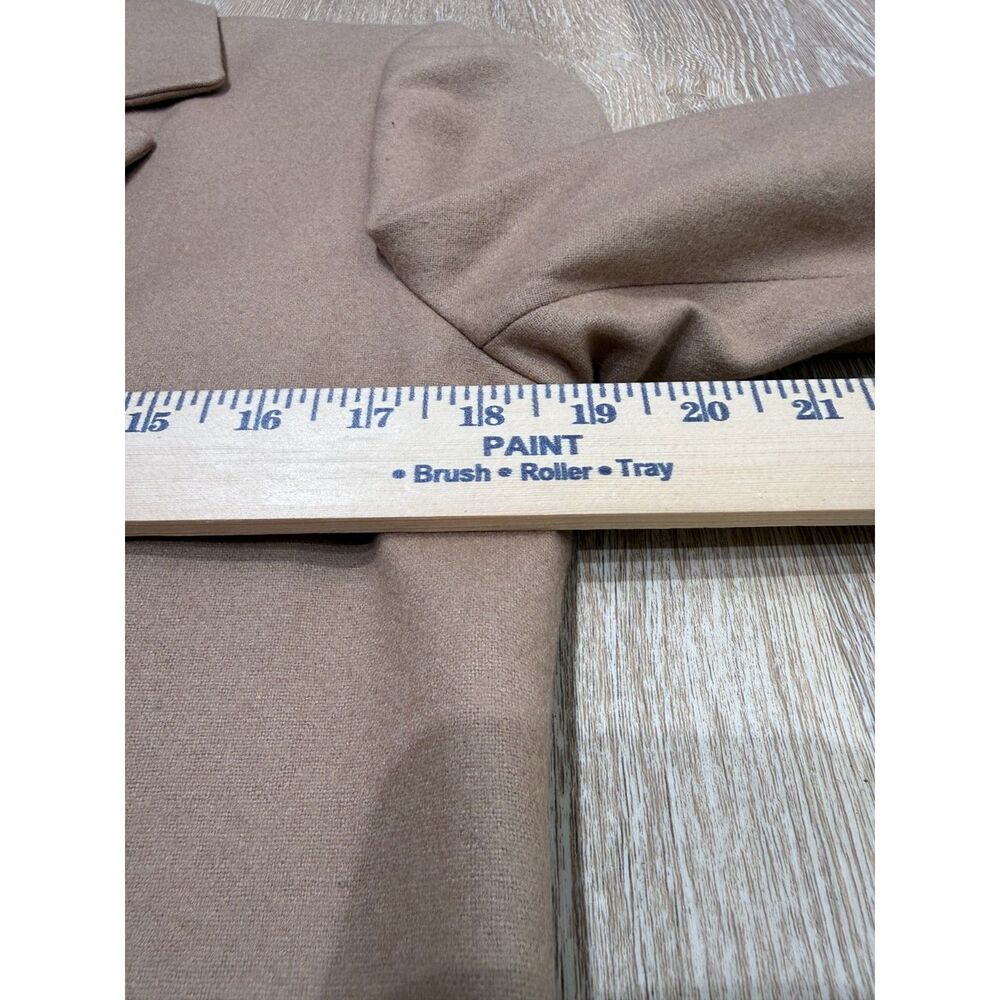Wool Blend Blazer Women 6 Vintage Y2K Harvé Benard Camel Coat - Picture 5 of 7